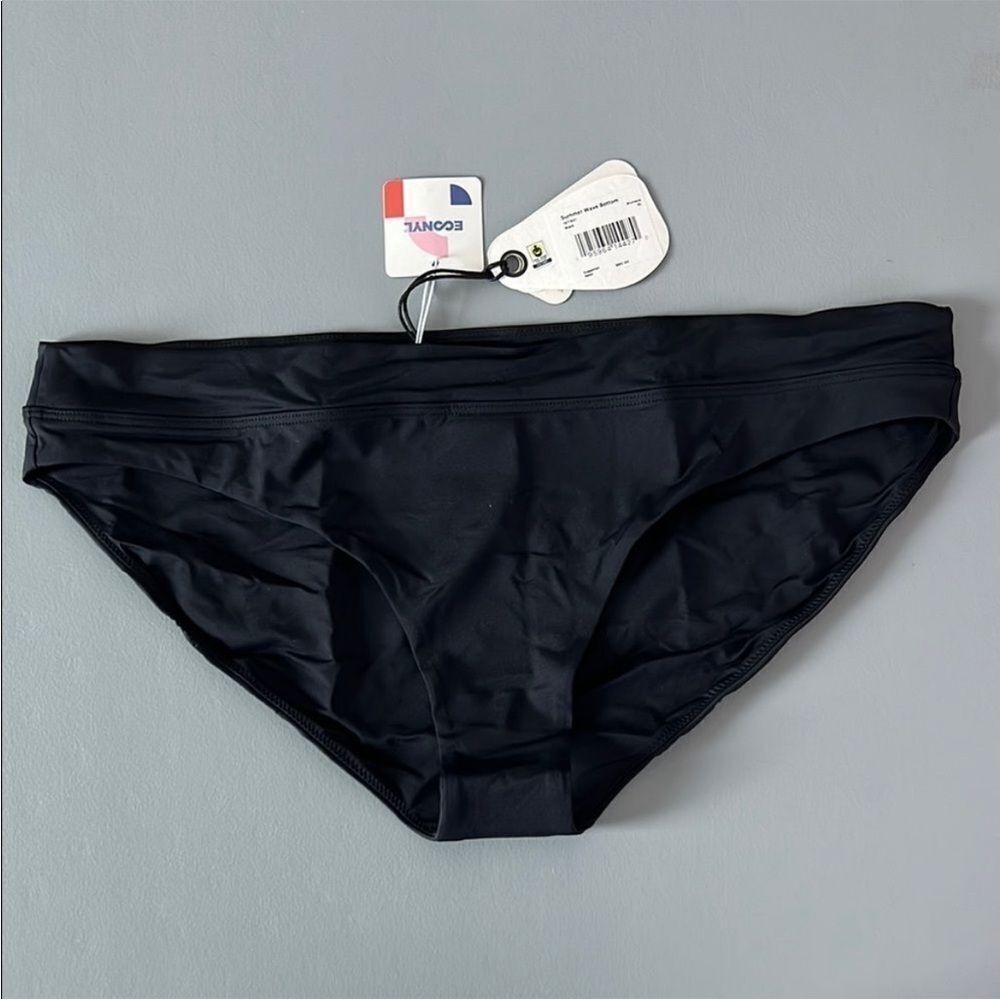 NWT PrAna Summer Wave Black Bikini Bottom Size XL
